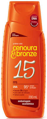 2. Protetor Solar Cenoura & Bronze FPS 15